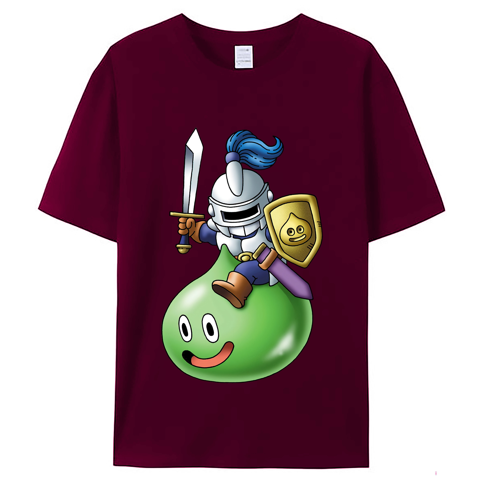 （画像用） ドラゴンクエスト Doragon Kuesuto Dragon Quest レディースカジュアルプリントTシャツ（綿100％）